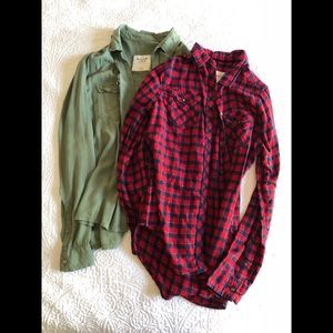 ABERCROMBIE AND FITCH FLANNEL BUNDLE